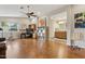 Spacious living room with an office space and a view into the bathroom at 12809 N 50Th St, Scottsdale, AZ 85254