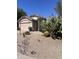 Charming desert landscaping with cacti and rock accents in this home's front yard at 4728 E Swilling Rd, Phoenix, AZ 85050