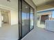Balcony with sliding glass doors to interior at 1 Easy St # 11, Carefree, AZ 85377