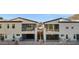 Modern townhome exterior with balconies, clean lines, and contemporary design at 1 Easy St # 11, Carefree, AZ 85377