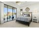 Comfortable main bedroom with access to a private balcony and views at 1 Easy St # 11, Carefree, AZ 85377