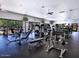 Community gym with modern equipment, ceiling fans and natural light at 20100 N 78Th Pl # 1013, Scottsdale, AZ 85255