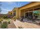 Relaxing backyard patio with paved flooring, perfect for outdoor dining and entertaining at 23133 N 73Rd Pl, Scottsdale, AZ 85255