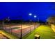 Fenced multi-purpose sports court with lighting for night play, plus a beanbag toss area at 27632 N 68Th Pl, Scottsdale, AZ 85266