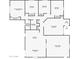 Detailed floorplan showcasing the layout of the home, including the bedroom and living areas at 3224 E Sweetwater Ave, Phoenix, AZ 85032