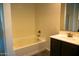 Bathroom features a soaking tub and modern vanity at 625 W Panola Dr, San Tan Valley, AZ 85140