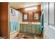 Bathroom with a double sink vanity and shower at 6390 S Granite Dr, Chandler, AZ 85249