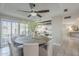 Elegant dining area with a round table, seating for six and view of the living room at 8100 E Camelback Rd # 143, Scottsdale, AZ 85251