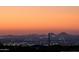 City skyline at dusk as seen from residence at 8147 E Redberry --, Mesa, AZ 85207