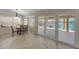 Charming dining area with views of the water, perfect for enjoying meals with a picturesque backdrop at 10913 W Chino Dr, Peoria, AZ 85373