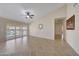 Bright living area with sliding doors that overlook the pool at 10913 W Chino Dr, Peoria, AZ 85373