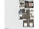 Detailed floor plan showcasing the layout of multiple bedrooms and bathrooms on the second floor at 12056 W Melinda Ln, Sun City, AZ 85373