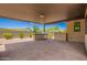 Covered patio featuring an outdoor kitchen and built in grill at 1331 E La Mirada Dr, Phoenix, AZ 85042