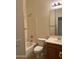 Bathroom featuring a shower and tub combination with single sink vanity at 13542 W Port Au Prince Ln, Surprise, AZ 85379