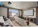 Relax in this theater room with comfortable seating and a projector at 15658 W Cortez St, Surprise, AZ 85379
