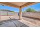 Spacious covered patio providing ample shade and an ideal area for outdoor relaxation or entertaining in a private backyard at 17008 W Sonora St, Goodyear, AZ 85338