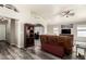 Comfortable living space featuring stylish flooring and neutral wall colors at 18850 N 16Th Pl, Phoenix, AZ 85024