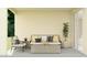 Relaxing covered patio with comfortable outdoor furniture and stylish decor at 4646 E French Rd, San Tan Valley, AZ 85143