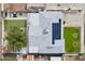 Aerial view of the roof with solar panels in a landscaped backyard at 4938 W Tuckey Ln, Glendale, AZ 85301