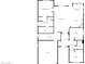 Detailed floor plan showcasing the layout of the bedrooms, kitchen, living spaces, and garage at 5133 S Brice --, Mesa, AZ 85212