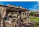 Inviting covered patio with stylish outdoor furniture, ideal for relaxation and entertaining at 6804 S 45Th Gln, Laveen, AZ 85339