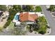 Expansive backyard featuring pool, spa, putting green, and well-manicured landscaping at 1530 E Jeanine Dr, Tempe, AZ 85284