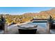 Breathtaking views from the outdoor lounge area overlooking city lights and rolling mountains at 1721 E Hatcher Dr, Phoenix, AZ 85020