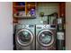 Convenient laundry area with modern washer and dryer units and water heater at 2145 N Silverton St, Mesa, AZ 85203