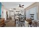 Bright dining area featuring a glass table and tile floors at 672 Leisure World --, Mesa, AZ 85206