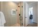 Modern shower with rainfall shower head and decorative tile at 16248 E Ridgeline Dr, Fountain Hills, AZ 85268