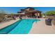 Resort-style pool area with comfortable lounge chairs for relaxing outdoors at 16248 E Ridgeline Dr, Fountain Hills, AZ 85268
