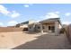 New construction backyard with covered patio at 17794 W Getty Dr, Goodyear, AZ 85338