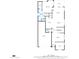 First floor plan displaying the kitchen, living room, office, garage and Primary suite layout at 1961 E Stacey Rd, Gilbert, AZ 85298