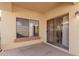 Covered patio area with large sliding glass doors at 2656 E Longhorn Pl, Chandler, AZ 85286