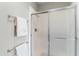 Bathroom showcasing a modern shower with sliding glass doors and chrome hardware at 29606 N Tatum Blvd # 128, Cave Creek, AZ 85331