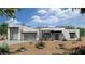 Modern single-story home with clean lines, desert landscaping, and mountain views at 3015 W Irvine Rd, Phoenix, AZ 85086