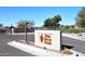 Red Rock Park community entrance sign on a sunny day welcomes visitors at 4152 N Signal Cir, Mesa, AZ 85215