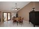 Bright dining area with natural light and access to the outdoors at 4152 N Signal Cir, Mesa, AZ 85215