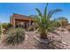 The backyard offers a desert landscape, decorative rocks, and a green tree with a view of the house at 41960 W Ellington Ln, Maricopa, AZ 85138