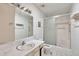 This bathroom has a standard bathtub and a vanity at 5032 N 78Th St, Scottsdale, AZ 85250