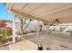 The covered patio overlooks the backyard at 5032 N 78Th St, Scottsdale, AZ 85250