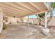 The covered patio has concrete and brick flooring at 5032 N 78Th St, Scottsdale, AZ 85250