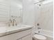 Bathroom boasts modern fixtures and marble design at 7422 W Buckhorn Trl, Peoria, AZ 85383
