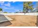 Large dirt backyard with potential for landscaping and customization at 7526 E Drummer Ave, Mesa, AZ 85208