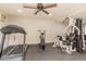 Onsite gym features treadmill, stationary bike and weight lifting machines at 8155 E Roosevelt St # 204, Scottsdale, AZ 85257