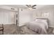 Bright bedroom features a cozy bed and three decor prints on the wall above the headboard at 8238 E San Miguel Ave, Scottsdale, AZ 85250