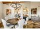 Beautifully decorated dining room with backyard access and stylish, bright, open floorplan at 42171 N Saguaro Forest Dr, Scottsdale, AZ 85262