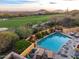 Tranquil pool surrounded by desert landscaping, creating a private backyard retreat with stone patio at 42171 N Saguaro Forest Dr, Scottsdale, AZ 85262