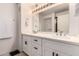 Bright bathroom with double sink vanity, modern fixtures, and clean white aesthetic at 4808 N 24Th St # 1427, Phoenix, AZ 85016