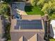 Aerial view of a house and the solar panels on the roof at 5291 W Angela Dr, Glendale, AZ 85308